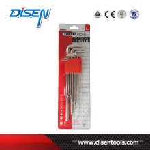 Nickel Plating Standard Long Flat Headallen Key Set